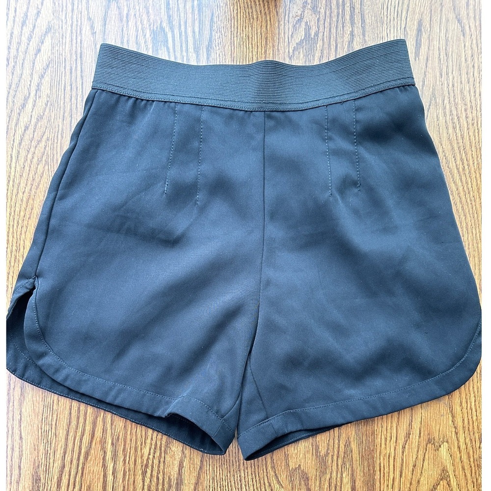 Carmen Marc Valvo Black Shorts Elastic Waist Pockets XS‎